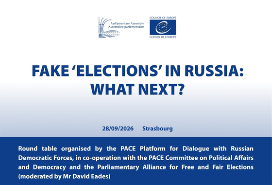 Table ronde lors de la session de l’APCE sur le thème Simulacre d’« élections » en Russie : quelles suites ?