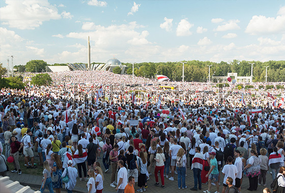 Manifestation à Minsk, Bélarus