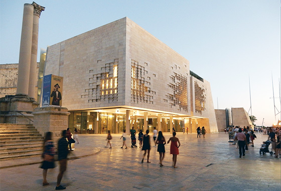Valletta, Malta. Parliament building
