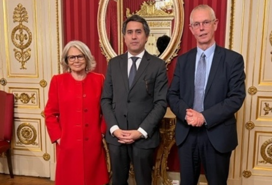 Tiny Kox is meeting with Francisco André, Secretary of State for Foreign Affairs and Cooperation
