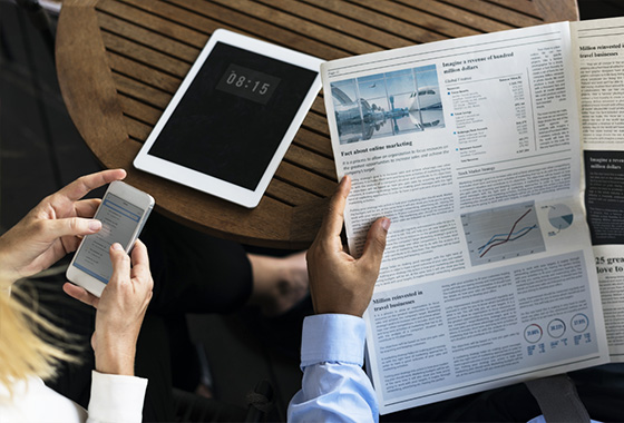 Digital media and newspapers