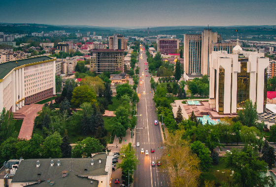 Chisinau, Moldova, Presidential Palace and Parliament