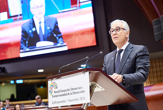 PACE President at the World Forum for Democracy